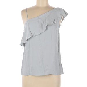 oasis One Sleeve Gray Top